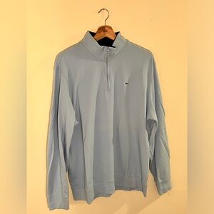 Men’s Vineyard Vines Quarterzip (Light Blue) - Size L